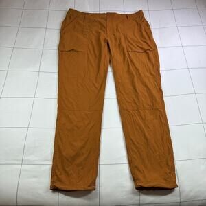 REI Pants Womens 16 Orange Savanna Trail Hiking Gorpcore Camp Outdoor Nylon Trek